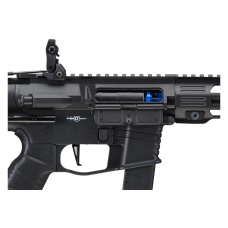 Lancer Tactical Gen 2 9mm Battle X CQB Carbine Airsoft AEG (Color: Black) + 4 Free Midcap Magazines