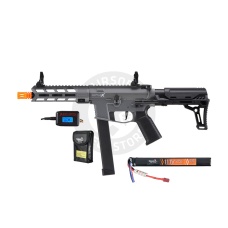 Lancer Tactical LT-35-G2 Bundle with Battery and Charger (Color: Gray)