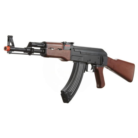 Lancer Tactical Gen 2 AEG Ak-47 Airsoft Rifle w/ Full Stock w/ Battery - (Black/Wood)