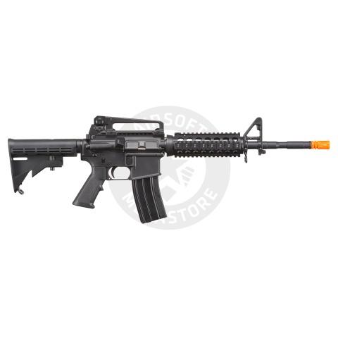 Lancer Tactical Airsoft M4A1 RIS Gas Rifle Blowback by Golden Eagle - (Black)