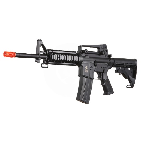 Lancer Tactical Airsoft M4A1 RIS Gas Rifle Blowback by Golden Eagle - (Black)