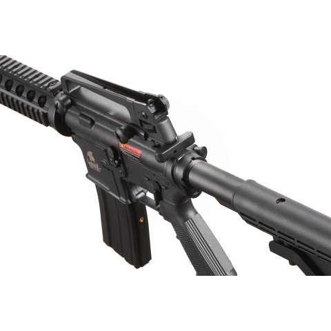 Lancer Tactical Airsoft M4A1 RIS Gas Rifle Blowback by Golden Eagle - (Black)