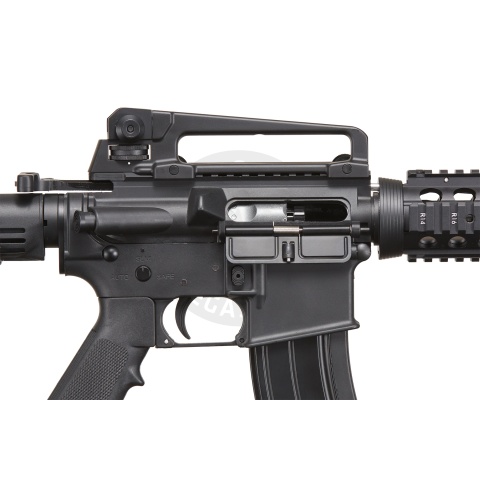 Lancer Tactical Airsoft M4A1 RIS Gas Rifle Blowback by Golden Eagle - (Black)
