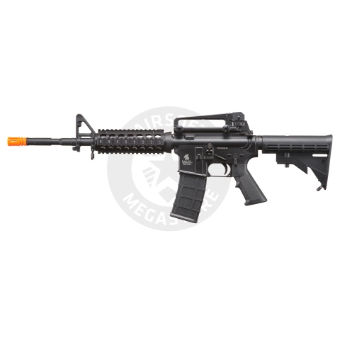 Lancer Tactical Airsoft M4A1 RIS Gas Rifle Blowback by Golden Eagle - (Black)