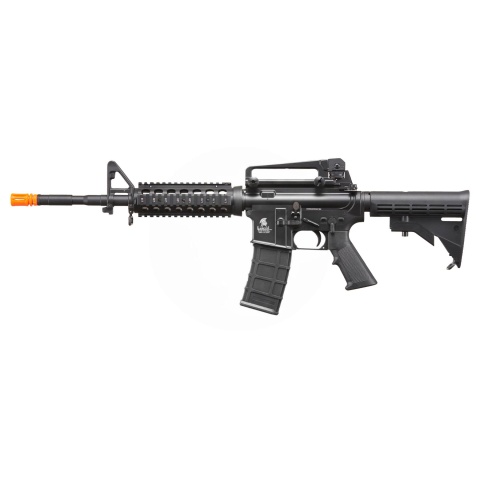 Lancer Tactical Airsoft M4A1 RIS Gas Rifle Blowback by Golden Eagle - (Black)