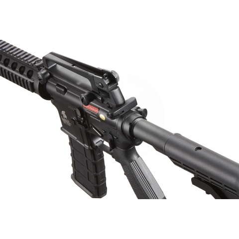 Lancer Tactical Airsoft M4A1 RIS Gas Rifle Blowback by Golden Eagle - (Black)