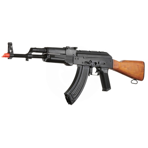 Lancer Tactical AK-Series AK-74M AEG Airsoft Rifle Non ETU w/ Wood Stock & SG-11B Magazine (Black)