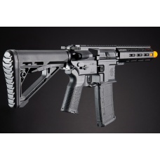Lancer Tactical Gen 4 Predator SBR AEG w/ PTS SR Rail System & Nebula II ETU - (Black)