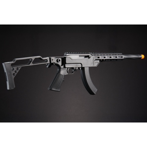 SEAL Airsoft KC02 Long Barrel Folding Stock Gas Blowback Rifle - (Black)
