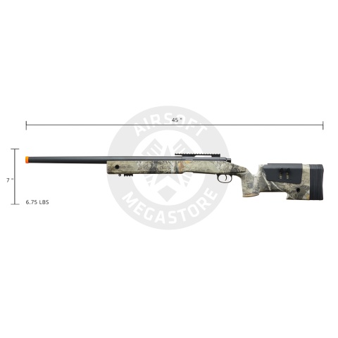 Lancer Tactical M40A3 Bolt Action Airsoft Sniper Rifle (Color: Real Tree)