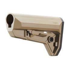 Lancer Tactical Adjustable NSR AEG Rifle Stock Without Buffer Tube - (Tan)