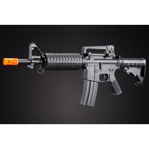Lancer Tactical LT-01C Airsoft M4 Commando AEG Rifle - BLACK