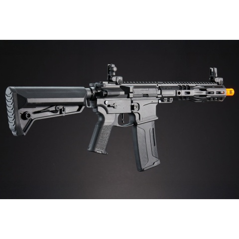 SLR SD - Lancer Tactical Gen 2 AEG Airsoft Rifle w/ Licensed SLR Handguard & Mock Suppressor - (Black)