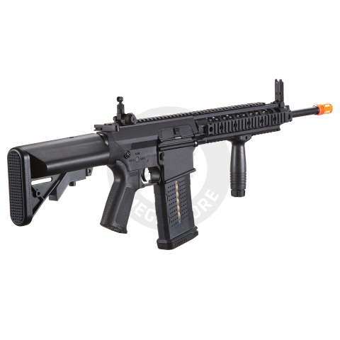 Lancer Tactical Battle X AEG Airsoft Rifle w/ SOPMOD Stock & Quad Picatinny Handguard - (Black)