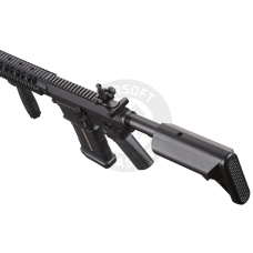 Lancer Tactical Battle X AEG Airsoft Rifle w/ SOPMOD Stock & Quad Picatinny Handguard - (Black)