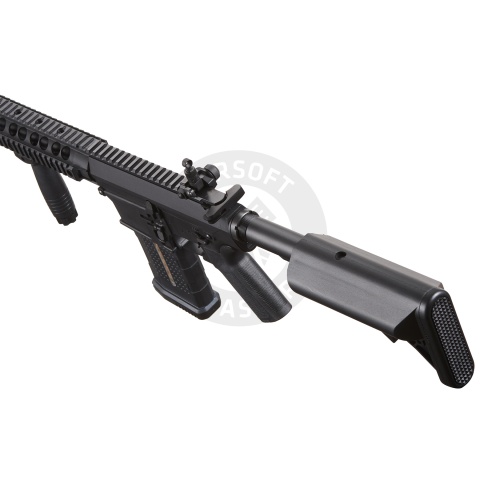 Lancer Tactical Battle X AEG Airsoft Rifle w/ SOPMOD Stock & Quad Picatinny Handguard - (Black)
