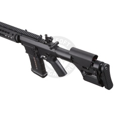 Lancer Tactical Battle X AEG Airsoft Rifle w/ PRS Precision Stock & Keymod Handguard - (Black)
