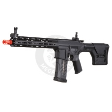 Lancer Tactical Battle X AEG Airsoft Rifle w/ PRS Precision Stock & MLOK Handguard - (Black)