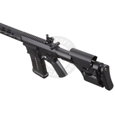 Lancer Tactical Battle X AEG Airsoft Rifle w/ PRS Precision Stock & MLOK Handguard - (Black)