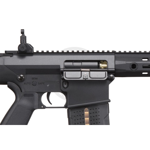 Lancer Tactical Battle X AEG Airsoft Rifle w/ PRS Precision Stock & MLOK Handguard - (Black)