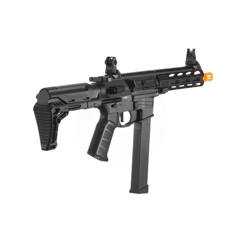 Lancer Tactical Battle X Airsoft AEG Machine Pistol - (Black)