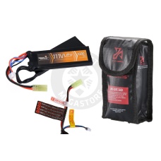 Lancer Tactical 11.1v 1600mAh 20C Nunchuck Lipo Battery