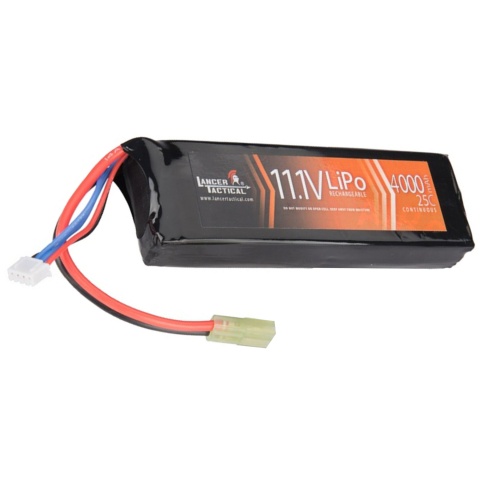Lancer Tactical 25C 11.1V 4000 mAh Brick LiPo Battery