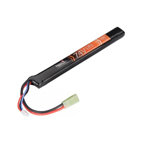 Lancer Tactical 7.4v 1300mAh 25C Long Stick Lipo Battery