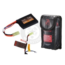 Lancer Tactical 7.4V 1500 mAh 20C High Performance Brick Li-Po Battery