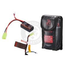 Lancer Tactical 7.4v 300mAh 25C Flat Lipo Battery for HPA