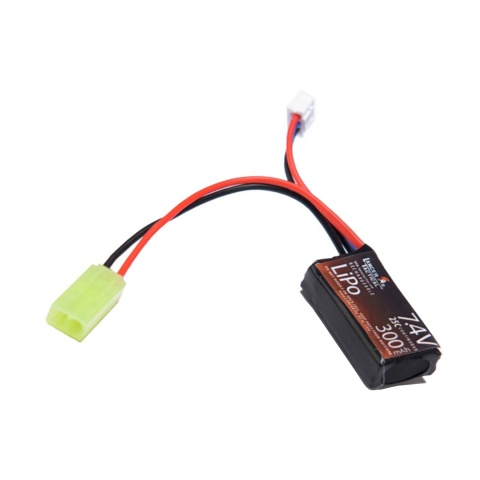 Lancer Tactical 7.4v 300mAh 25C Flat Lipo Battery for HPA