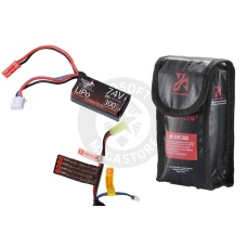 Lancer Tactical 7.4v 300mAh Fusion Engine LiPo Airsoft Battery