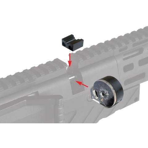 Lancer Tactical Nova G950 PCP Air Rifle with Side Lever - (Black)