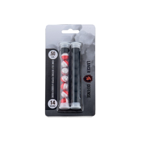 Lancer Defense .50 Cal Pepper Ball and Rubber Ball Pack (7 Rounds of Each)
