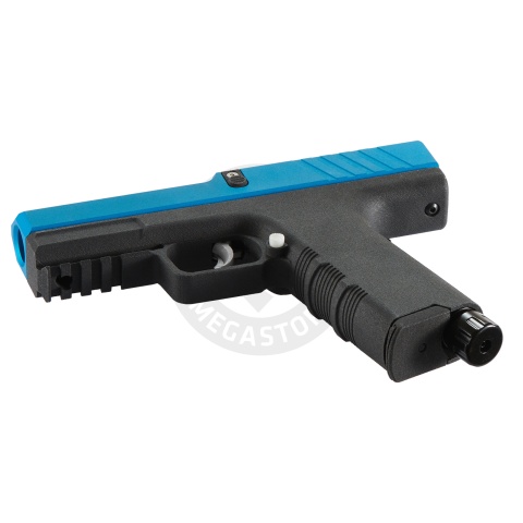 Lancer Defense LTL Higos .68 Cal Training Pistol, Paintball Gun Marker - (Navy Blue)