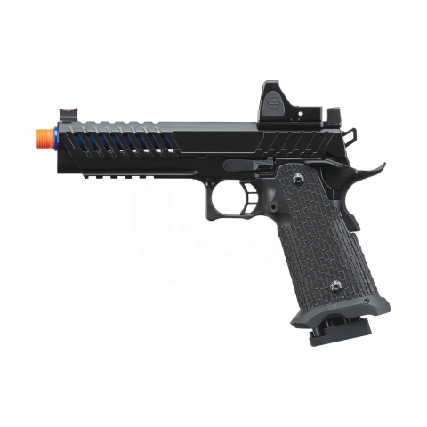 Lancer Tactical Knightshade Hi-Capa Gas Blowback Airsoft Pistol w/ Reflex Red Dot Sight - (Blue)
