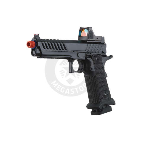 Lancer Tactical Knightshade Hi-Capa Gas Blowback Airsoft Pistol w/ Reflex Red Dot Sight - (Blue)