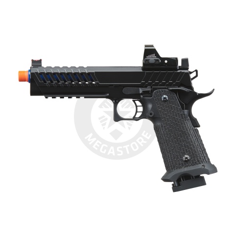 Lancer Tactical Knightshade Hi-Capa Gas Blowback Airsoft Pistol w/ Micro Red Dot Sight - (Blue)