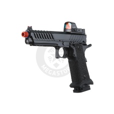 Lancer Tactical Knightshade Hi-Capa Gas Blowback Airsoft Pistol w/ Micro Red Dot Sight - (Blue)