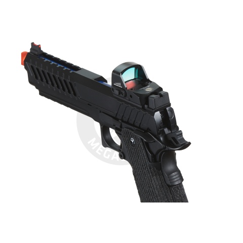 Lancer Tactical Knightshade Hi-Capa Gas Blowback Airsoft Pistol w/ Micro Red Dot Sight - (Blue)