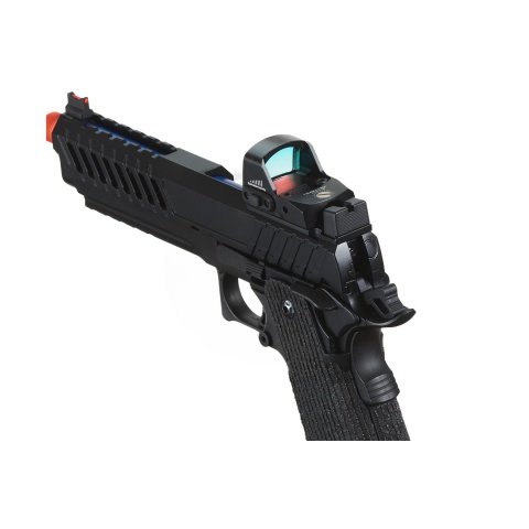 Lancer Tactical Knightshade Hi-Capa Gas Blowback Airsoft Pistol w/ Micro Red Dot Sight - (Blue)