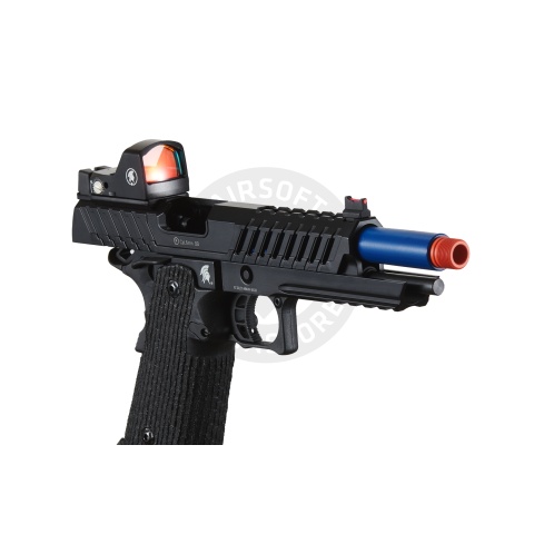 Lancer Tactical Knightshade Hi-Capa Gas Blowback Airsoft Pistol w/ Micro Red Dot Sight - (Blue)