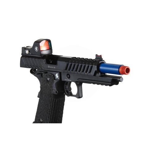 Lancer Tactical Knightshade Hi-Capa Gas Blowback Airsoft Pistol w/ Micro Red Dot Sight - (Blue)