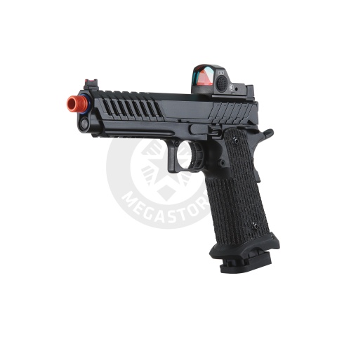 Lancer Tactical Knightshade Hi-Capa Gas Blowback Airsoft Pistol w/ Red Dot Sight - (Blue)