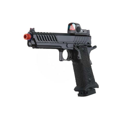 Lancer Tactical Knightshade Hi-Capa Gas Blowback Airsoft Pistol w/ Red Dot Sight - (Blue)