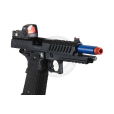 Lancer Tactical Knightshade Hi-Capa Gas Blowback Airsoft Pistol w/ Red Dot Sight - (Blue)