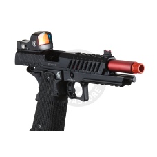 Lancer Tactical Knightshade Hi-Capa Gas Blowback Airsoft Pistol w/ Micro Red Dot Sight - (Red)