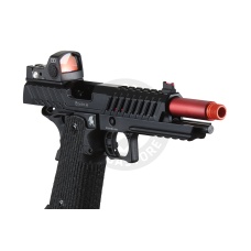 Lancer Tactical Knightshade Hi-Capa Gas Blowback Airsoft Pistol w/ Red Dot Sight - (Red)