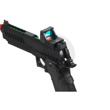 Lancer Tactical Knightshade Hi-Capa Gas Blowback Airsoft Pistol w/ Reflex Red Dot Sight - (Green)
