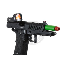 Lancer Tactical Knightshade Hi-Capa Gas Blowback Airsoft Pistol w/ Micro Red Dot Sight - (Green)